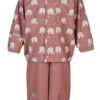 CeLaVi Regenanzug Rosenholz Mit Weissen Elefanten Set Regenhose + Regenjacke