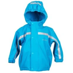 BMS Thermo Regenjacke Hellblau Mit Zip-In Fleecejacke 2in1