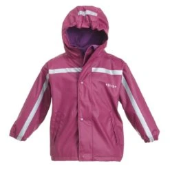 BMS Thermo Regenjacke Purple Mit Zip-In Fleecejacke 2in1