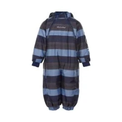 MINYMO Baby Schneeanzug Blau/navy Gestreift Le89