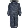 Minymo Jungen Schneeanzug Ombre Blue Pattern Herringbone