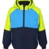 Color Kids Jungen Winterjacke Skijacke Blue/lime Wasserdicht