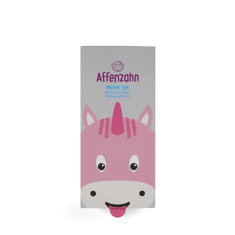 Affenzahn Mütze & Schal Set EINHORN Im Geschenkkarton 4 Affenzahn Mütze & Schal Set EINHORN Im Geschenkkarton – Bild 4