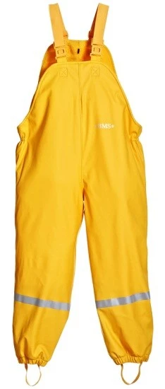 BMS Thermo Matschhose Mit Trägern Gelb Mit Fleecefutter