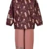 CeLaVi Regenanzug Seepferdchen Bordeaux Rosa Zweiteiler