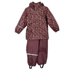 CeLaVi Regenset Blümchen Rosenholz Berry Zweiteiler