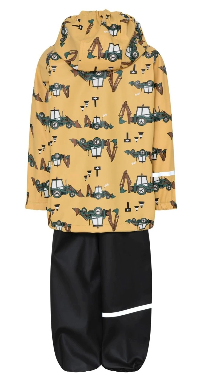 CeLaVi Regenset Traktor Baggerlader Zweiteiler Regenanzug Strohgelb/schwarz 2 CeLaVi Regenset Traktor Baggerlader Zweiteiler Regenanzug Strohgelb/schwarz – Bild 2