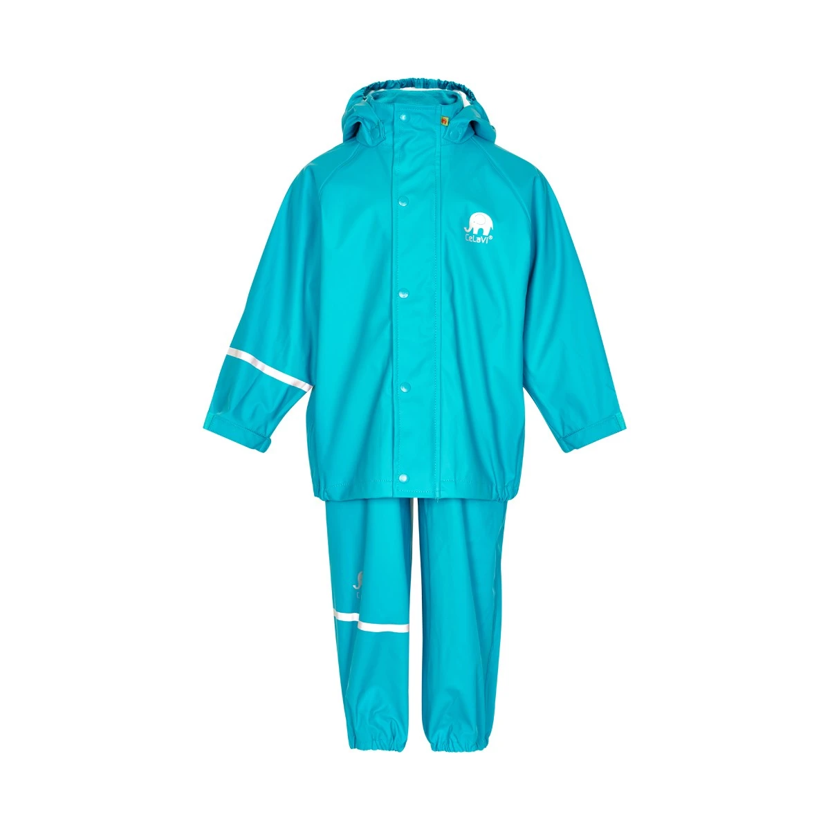 CeLaVi Regenanzug Uni Türkis Regenhose + Regenjacke 3 CeLaVi Regenanzug Uni Türkis Regenhose + Regenjacke – Bild 3