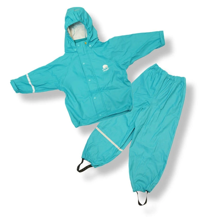 CeLaVi Regenanzug Uni Türkis Regenhose + Regenjacke 2 CeLaVi Regenanzug Uni Türkis Regenhose + Regenjacke – Bild 2