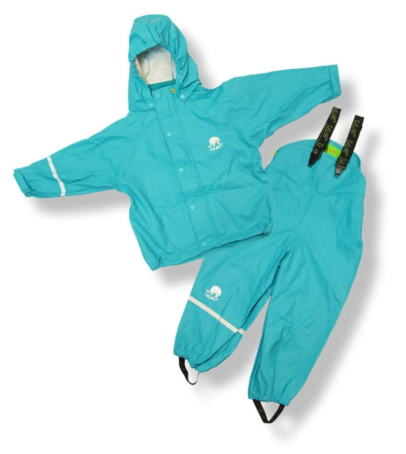 CeLaVi Regenanzug Uni Türkis Regenhose + Regenjacke 1 CeLaVi Regenanzug Uni Türkis Regenhose + Regenjacke