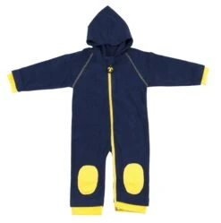 Ducksday Fleeceanzug Fleeceoverall Dunkelblau Blue/yellow