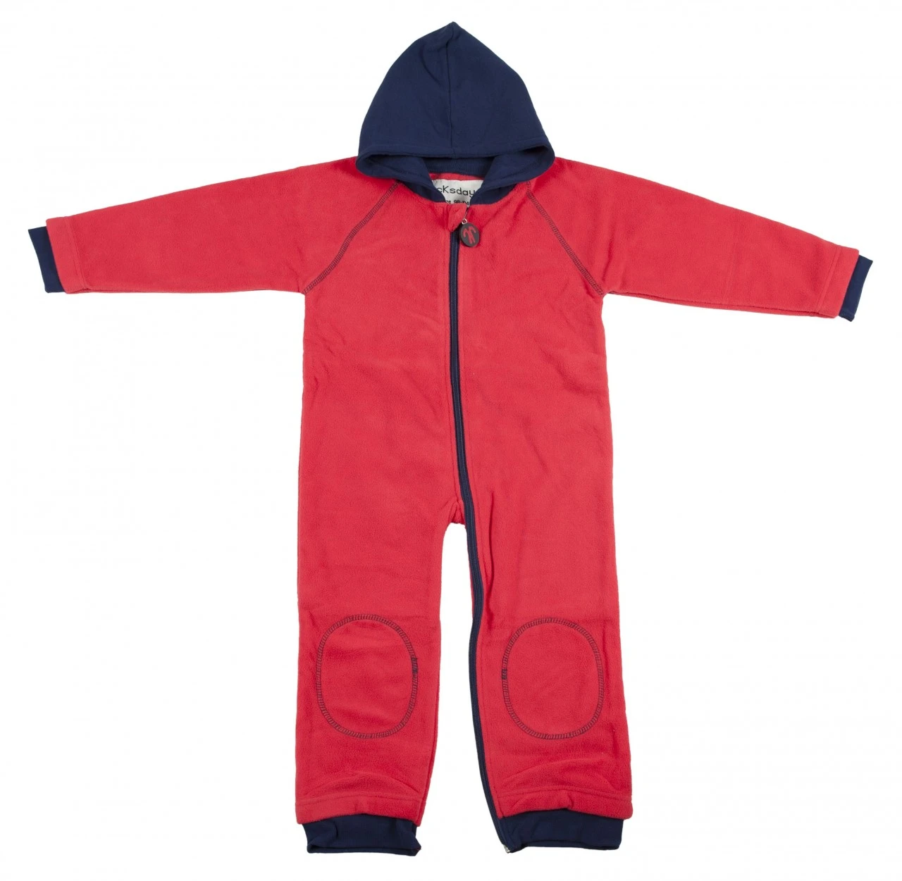 Ducksday Fleeceanzug Fleeceoverall Red / Blue 1 Ducksday Fleeceanzug Fleeceoverall Red / Blue