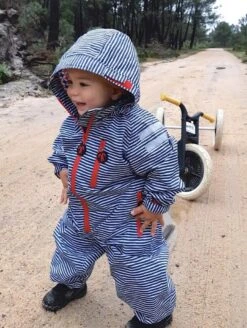 Ducksday Regenanzug Flicflac Regenoverall Blau/weiß -Kinderbekleidungsgeschäft Ducksday rainsuit flicflac 002 771x1024 1280x1280