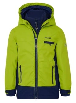 KAMIK 3in1 Funktionsjacke Outdoorjacke Skyler Lime/navy