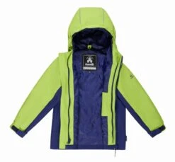KAMIK 3in1 Funktionsjacke Outdoorjacke Skyler Lime/navy -Kinderbekleidungsgeschäft Kamik V45052 Doppeljacke 3 in 1 grass navy 5 1280x1280