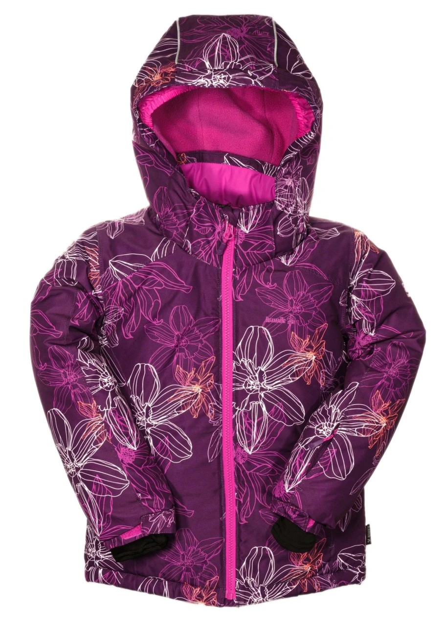 Kamik Mädchen Winterjacke Tallie Lila/pink Flowers Wasserdicht 1 Kamik Mädchen Winterjacke Tallie Lila/pink Flowers Wasserdicht