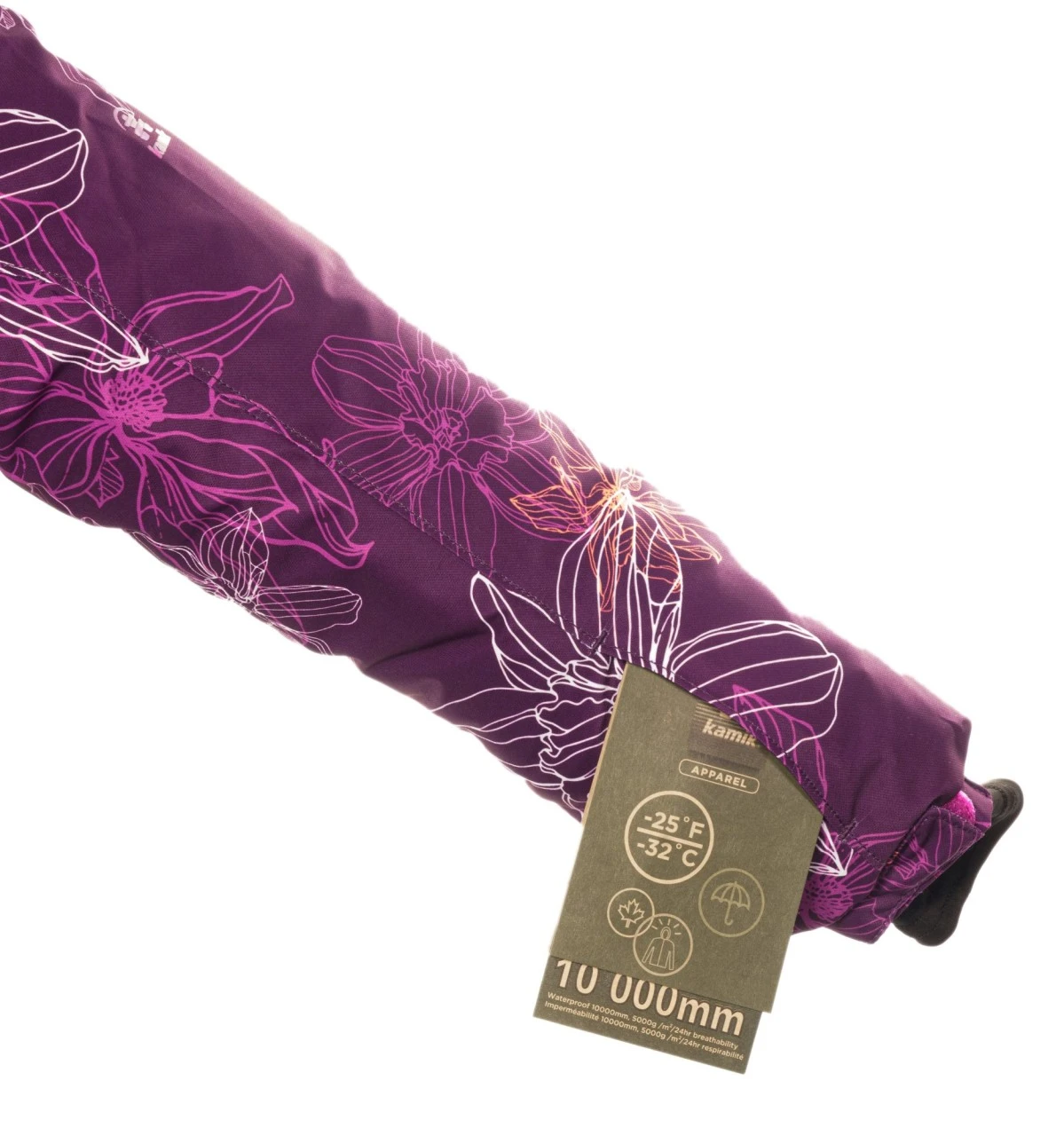 Kamik Mädchen Winterjacke Tallie Lila/pink Flowers Wasserdicht 5 Kamik Mädchen Winterjacke Tallie Lila/pink Flowers Wasserdicht – Bild 5