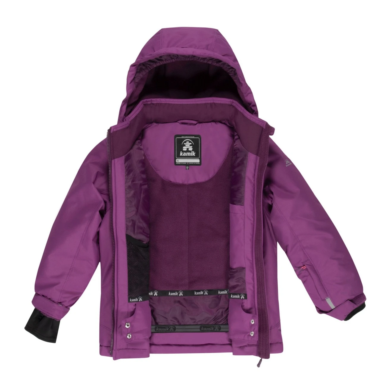 Kamik Mädchen Thermo Winterjacke ASTER Orchid Violett 2 Kamik Mädchen Thermo Winterjacke ASTER Orchid Violett – Bild 2