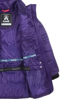 Kamik LYLA Mädchen Thermo Steppmantel Lila Extra Warm -Kinderbekleidungsgeschäft Kamik V6 6666 LYLA grape 7 1280x1280