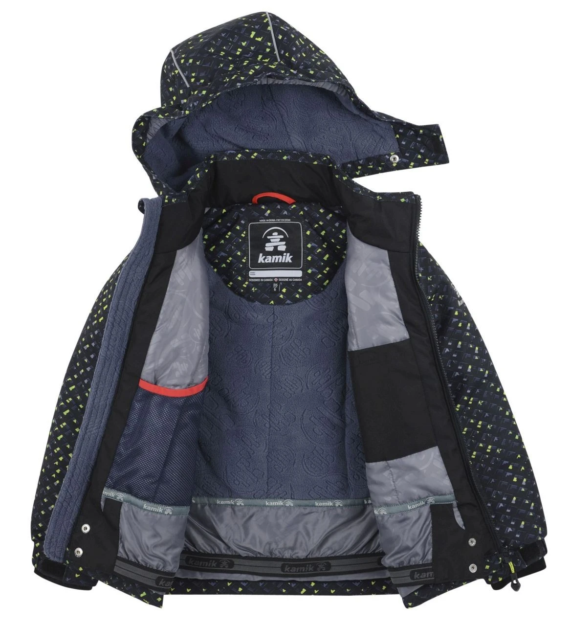 Kamik BENNON NON STOP Kinder Thermo Winterjacke Schwarz 2 Kamik BENNON NON STOP Kinder Thermo Winterjacke Schwarz – Bild 2