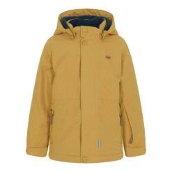 Minymo Kinder Winterjacke Senfgelb Outdoorjacke Wasserdicht