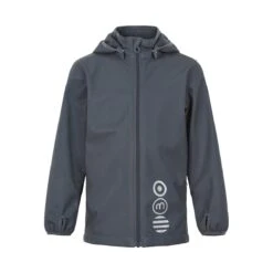 Minymo Softshelljacke India Ink Graublau