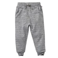 People Wear Organic Sweat-Hose Jogginghose Grau/ecru Gestreift
