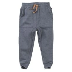 People Wear Organic Sweat-Hose Rauchblau Melange Jogginghose