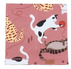 Walkiddy Mädchen Loop Playful Cats Darkrose Katzen Biobaumwolle