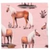 Walkiddy Mädchen Loop Beauty Horses Rosa Pferde Biobaumwolle GOTS