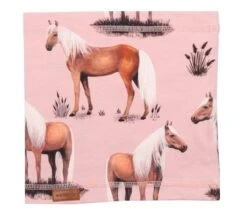 Walkiddy Mädchen Loop Beauty Horses Rosa Pferde Biobaumwolle GOTS