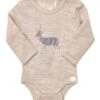 Celavi Baby Body Wolle Hirsch Beige Melange