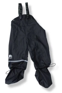 CeLaVi Buddelhose Matschhose Schwarz Mit Integrierten Füßlingen Für Krabbelkinder