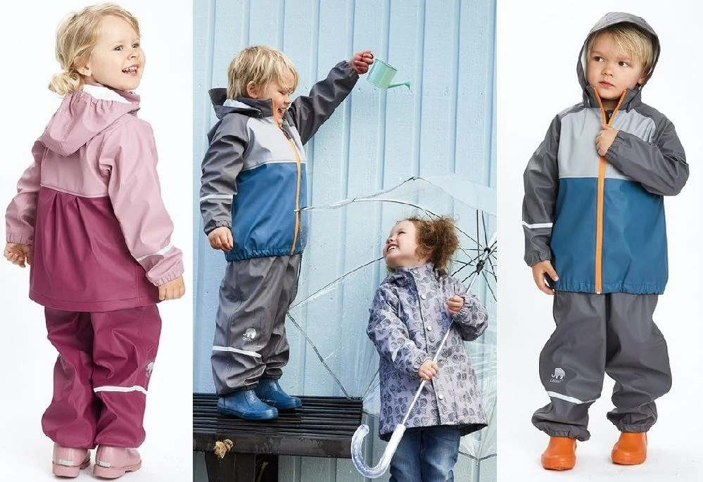 CeLaVi Mädchen Regenanzug Dry Rose/berry Set Regenhose + Regenjacke 2 CeLaVi Mädchen Regenanzug Dry Rose/berry Set Regenhose + Regenjacke – Bild 2