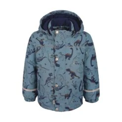 CELAVI Winterjacke Dino Outdoorjacke Jeansblau Wasserdicht
