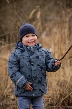CELAVI Winterjacke Dino Outdoorjacke Jeansblau Wasserdicht -Kinderbekleidungsgeschäft celavi kinder winterjacke dino 3 1280x1280