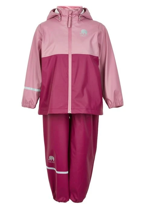 CeLaVi Mädchen Regenanzug Dry Rose/berry Set Regenhose + Regenjacke 1 CeLaVi Mädchen Regenanzug Dry Rose/berry Set Regenhose + Regenjacke