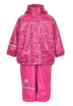CeLaVi Thermo Regenset Berry/pink Gemustert Zweiteiler