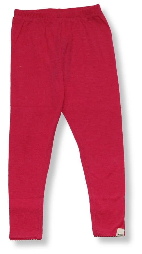 Celavi Mädchen Leggins Schurwolle Pink 1 Celavi Mädchen Leggins Schurwolle Pink