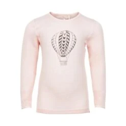 Celavi Wollshirt Apricot-rosa Mit Ballon Unterhemd Merino Schurwolle