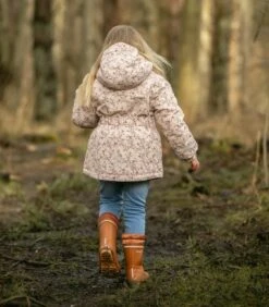 CELAVI Winterjacke Blümchen Outdoorjacke Peach Whip Wasserdicht -Kinderbekleidungsgeschäft celavi winterjacke bluemchen peach 5 1280x1280