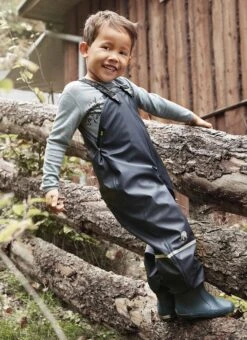 Celavi Thermo Regenhose Dunkelblau Mit Fleecefutter -Kinderbekleidungsgeschäft celavi wollshirt matschhose navy 1280x1280 2