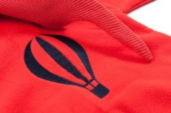 Ducksday Fleeceoverall BAGY Rot/blau Heißluftballon -Kinderbekleidungsgeschäft ducksday fleeceanzug rotblau ballon1 1280x1280