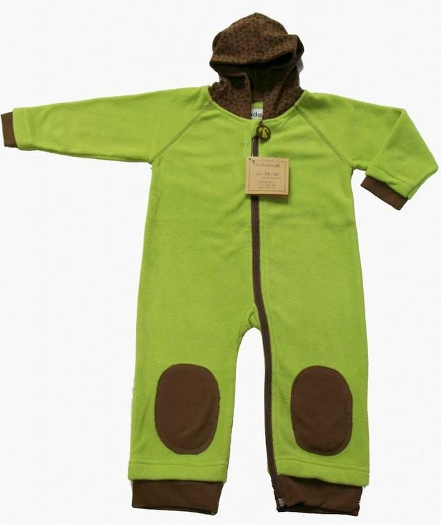 Ducksday Fleeceanzug Fleeceoverall Lime/brown 1 Ducksday Fleeceanzug Fleeceoverall Lime/brown