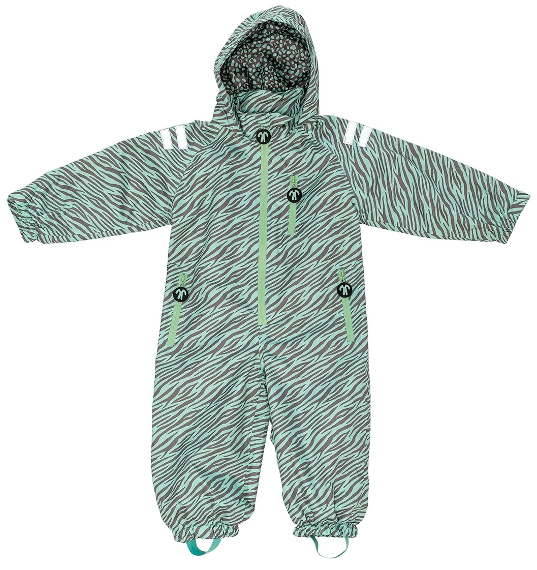 Ducksday Kinder Regenanzug Okapi Zartgrün/braun 1 Ducksday Kinder Regenanzug Okapi Zartgrün/braun