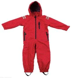 Ducksday Regenanzug Atmungsaktiv Rot Dreiecke Regenoverall Air Bmb