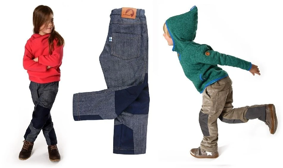 Finkid Kuukkeli Cargohose Outdoorhose Denim/navy 2 Finkid Kuukkeli Cargohose Outdoorhose Denim/navy – Bild 2