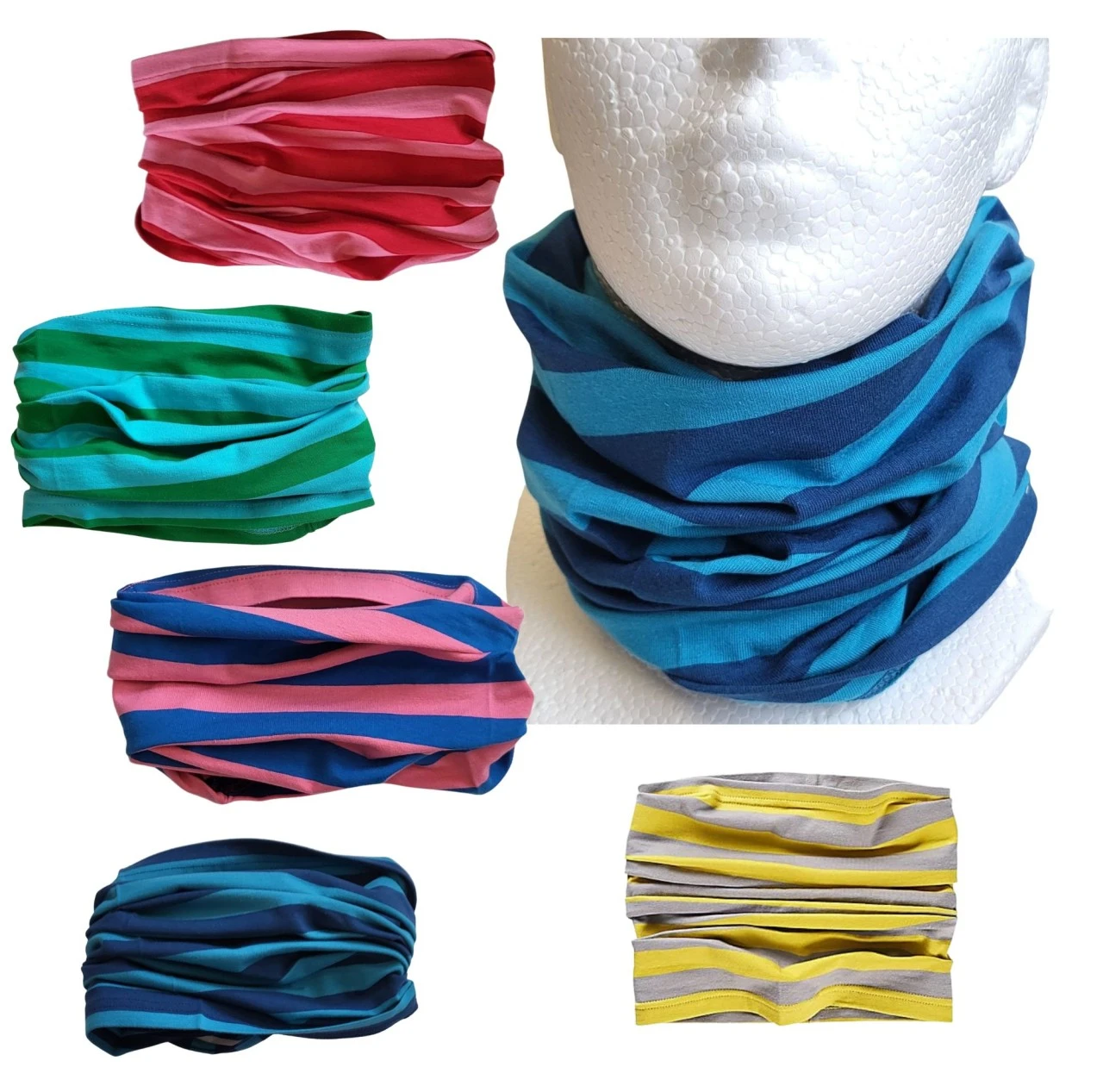 Finkid TUUBI TWIST Schlauchschal Loop Baumwolle Blockstreifen 1 Finkid TUUBI TWIST Schlauchschal Loop Baumwolle Blockstreifen