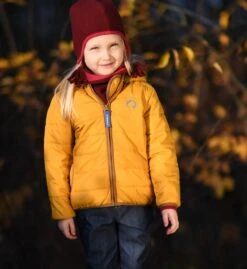 Finkid VANUKAS Nautic/navy Thermo Zip-in Steppjacke Vegan -Kinderbekleidungsgeschäft finkid vanuli steppweste gelb 1280x1280 1