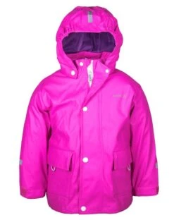 Kamik Kinder Regenjacke Splash Neon Pink Magenta Mit Textilfutter